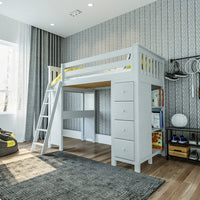 Solutions Kensington Loft Bed Storage Study