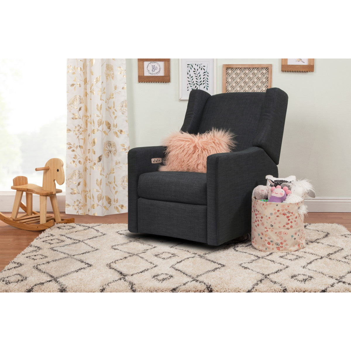 Babyletto kiwi electronic recliner & 2024 swivel glider with usb port