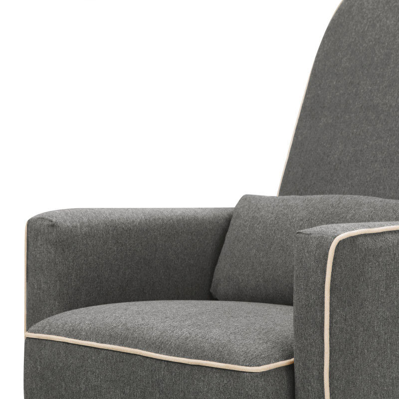 Davinci olive glider outlet and ottoman dark grey