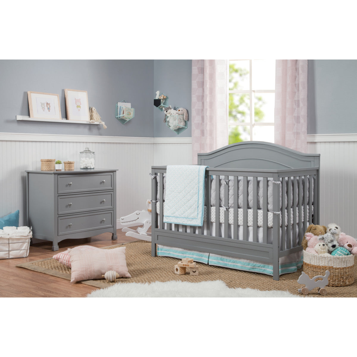 DaVinci Charlie 4 in 1 Convertible Crib Kids Bedroom Gallery