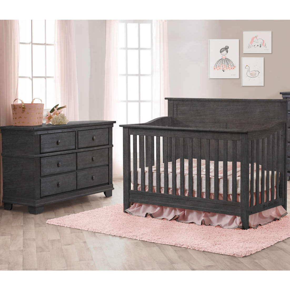 Crib with deals dresser
