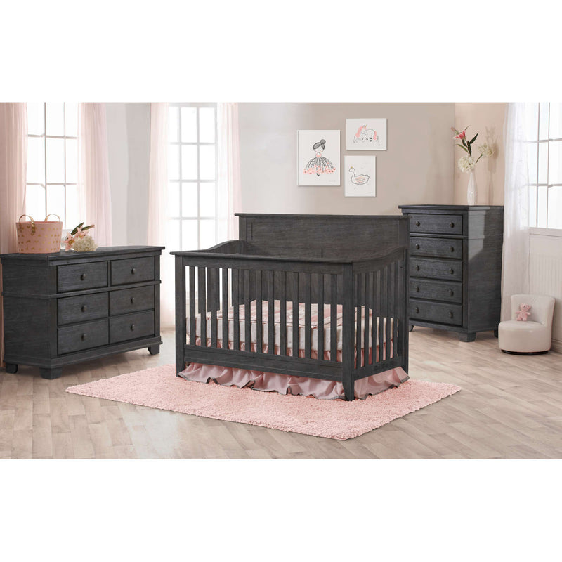 Toronto Flat Top + Double Dresser + 5-Drawer Chest
