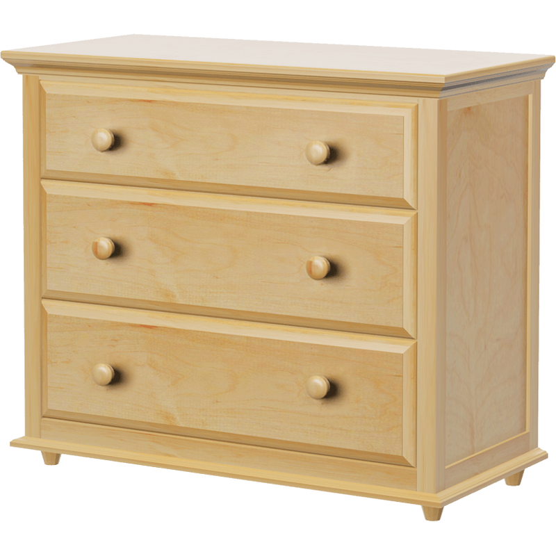 Maxtrix 3 Drawer Dresser with Crown & Base