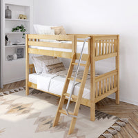 Maxtrix Twin Low Bunk Bed with Ladder