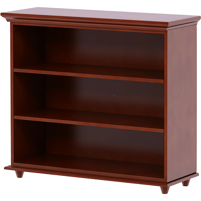 Maxtrix 3 Shelf Bookcase with Crown & Base