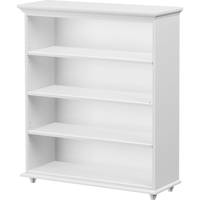 Maxtrix 4 Shelf Bookcase with Crown & Base