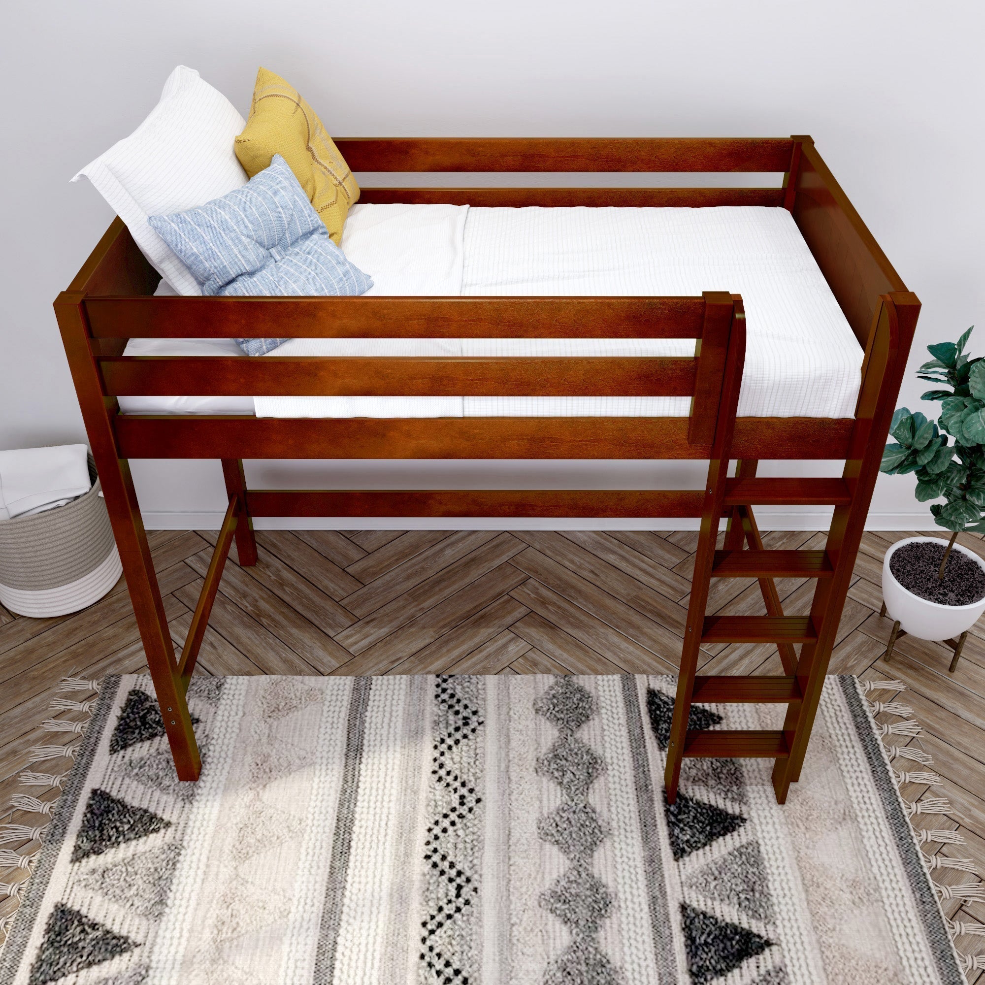 Maxtrix Twin High Loft Bed with Ladder