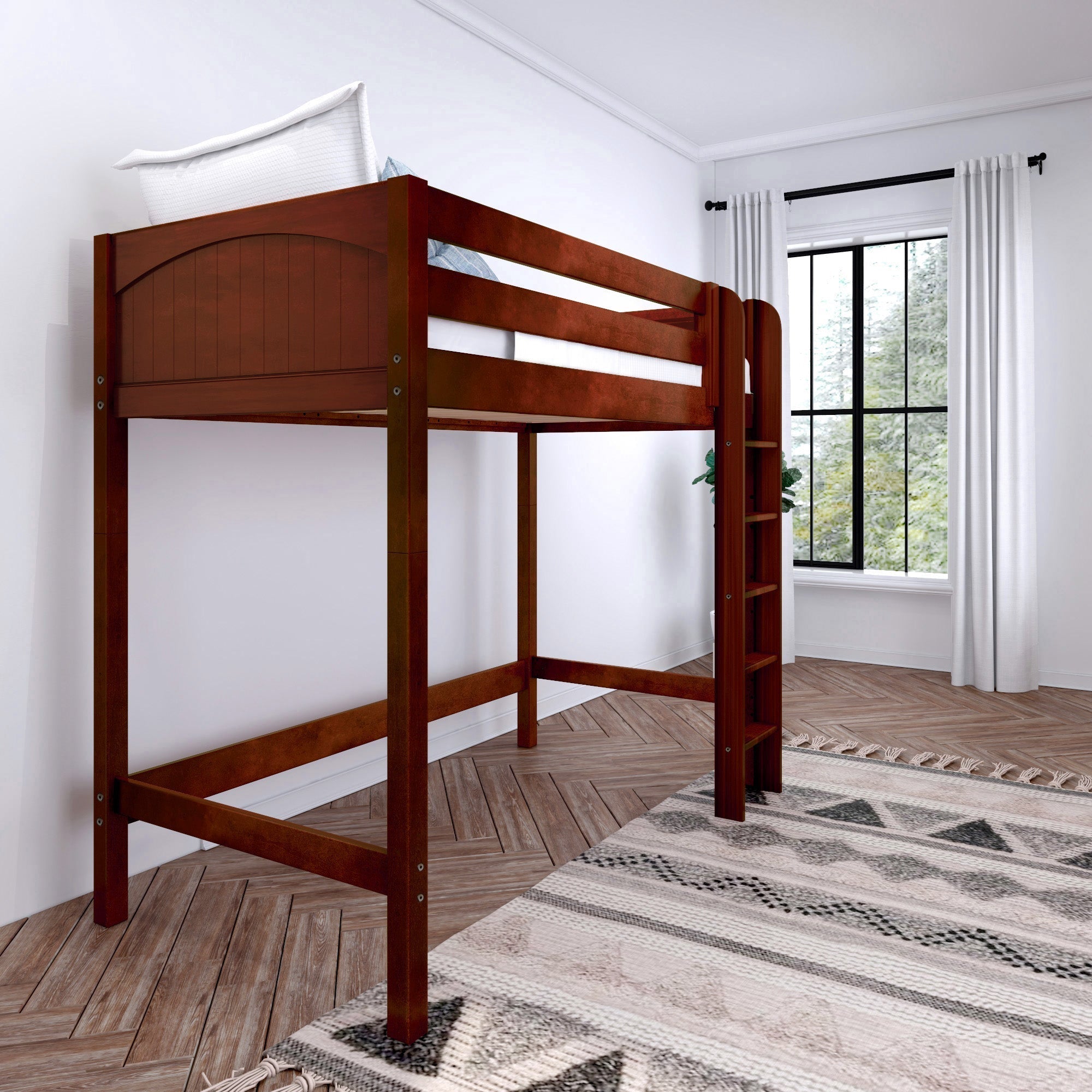 Maxtrix Twin High Loft Bed with Ladder