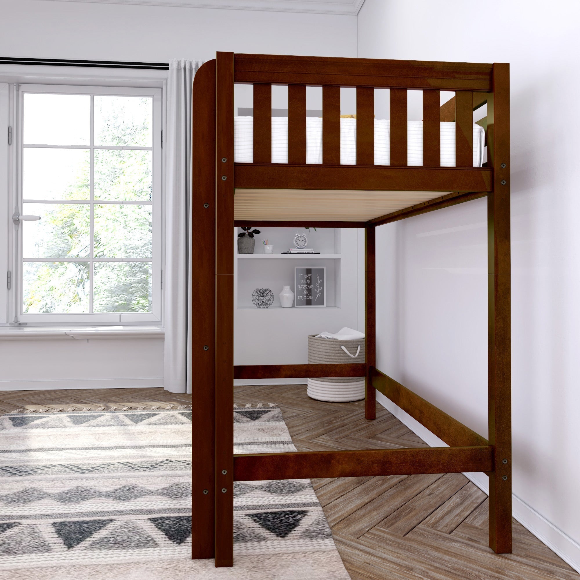 Maxtrix Twin High Loft Bed with Ladder