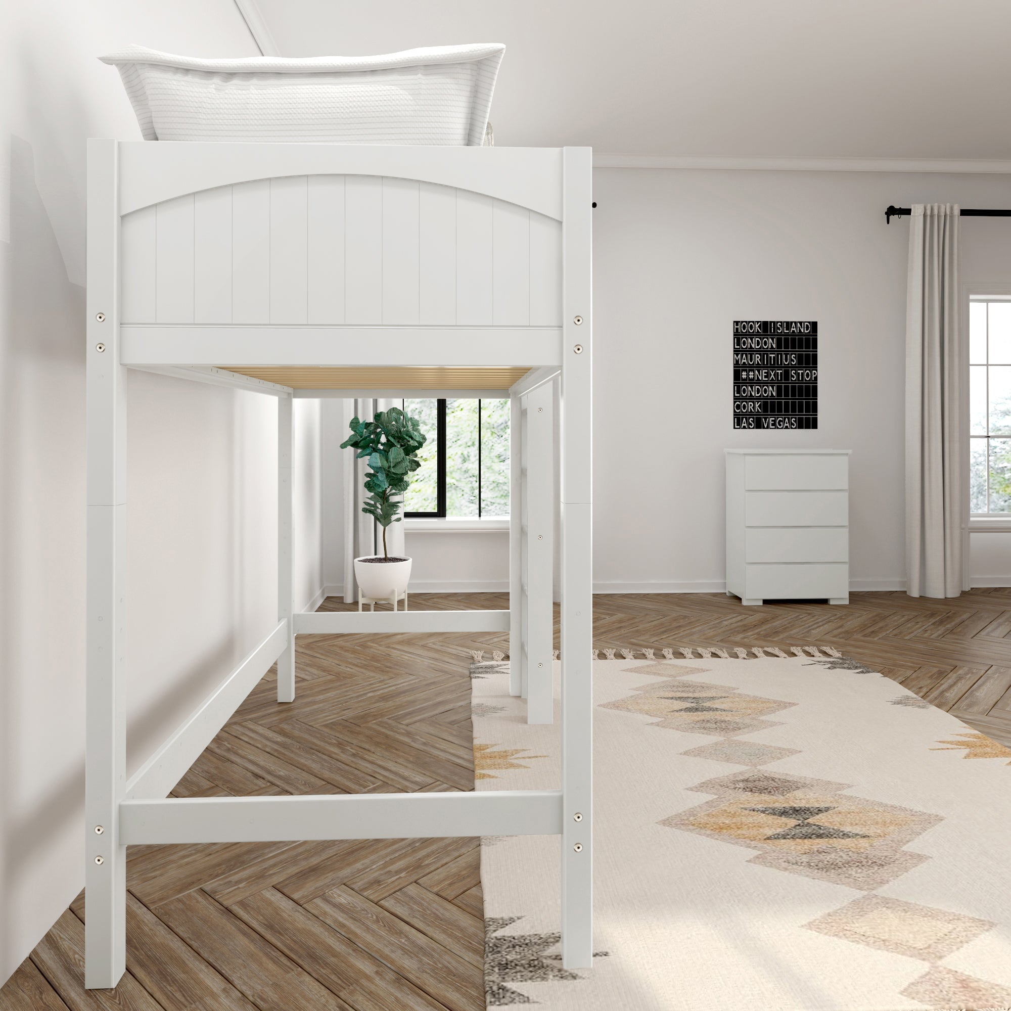 Maxtrix Twin High Loft Bed with Ladder