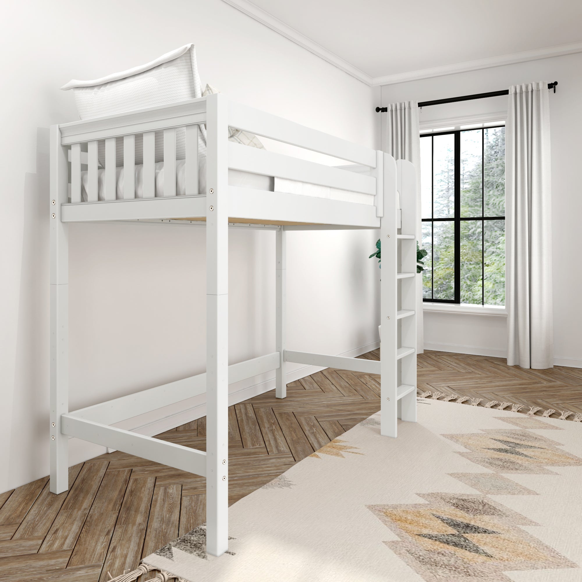 Maxtrix Twin High Loft Bed with Ladder