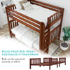 Maxtrix Twin Medium Bunk Bed with Stairs