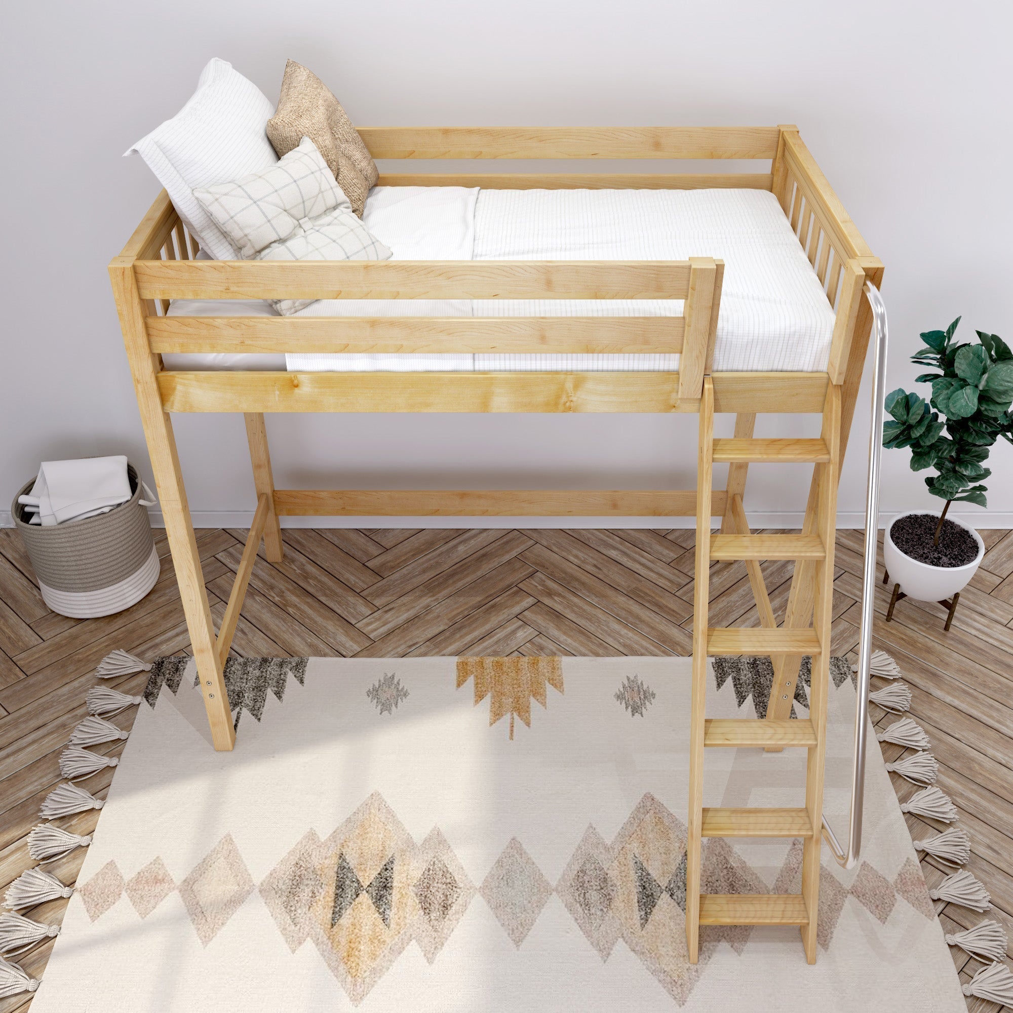 Maxtrix Twin High Loft Bed with Ladder