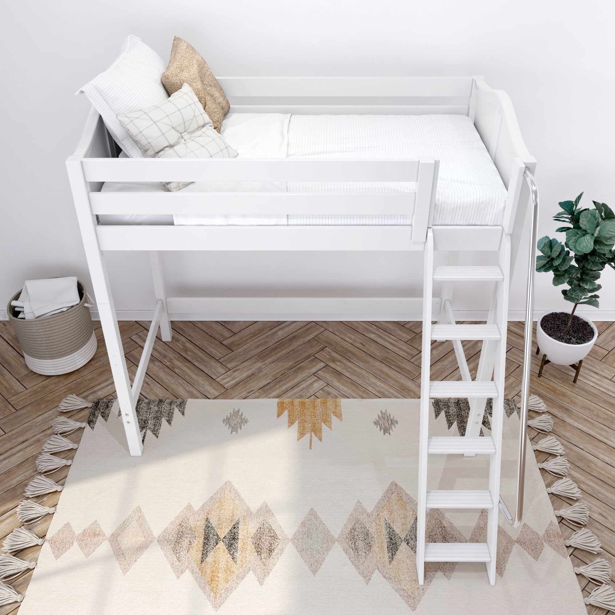 Maxtrix Twin High Loft Bed with Ladder