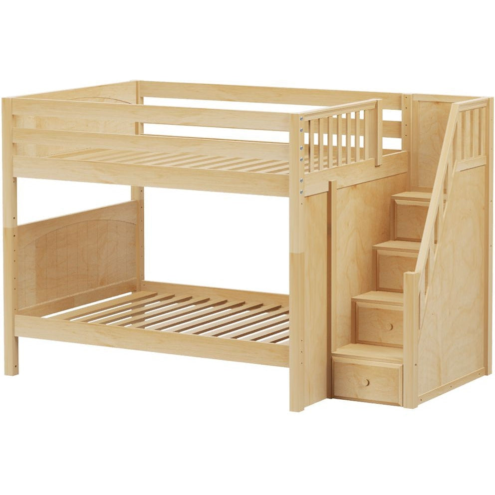 Maxtrix Full Medium Bunk Bed with Stairs