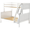 Maxtrix Twin over Full Medium Bunk Bed with Angled Ladder