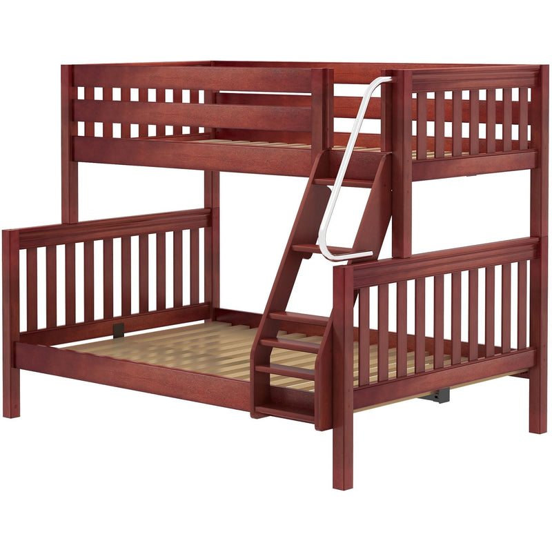Maxtrix Twin XL over Full XL Medium Bunk Bed with Angled Ladder