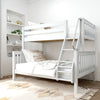 Maxtrix Twin XL over Full XL Medium Bunk Bed with Angled Ladder