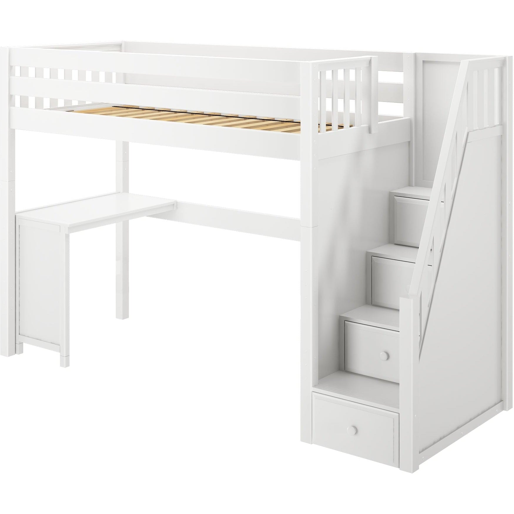 Twin xl loft bed with desk sales