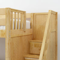 Maxtrix Twin XL High Loft Bed with Stairs